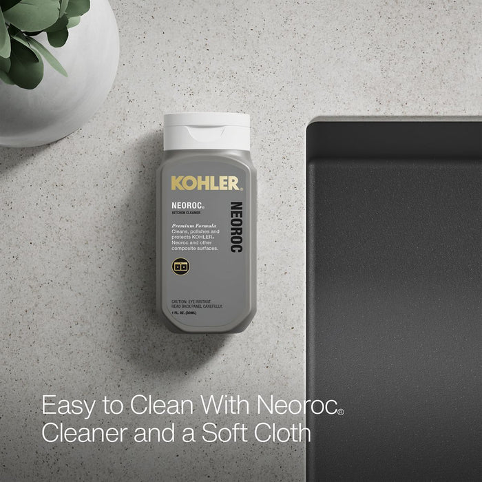 KOHLER K-36748 Billings 32-1/2" Undermount Single-bowl Kitchen Sink, Matte Graphite - Detail image of a product feature