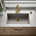 KOHLER K-36748 Billings 32-1/2" Undermount Single-bowl Kitchen Sink, Matte Taupe - Shows close up detail of product in room