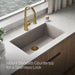 KOHLER K-36748 Billings 32-1/2" Undermount Single-bowl Kitchen Sink, Matte Taupe - Detail image of a product feature