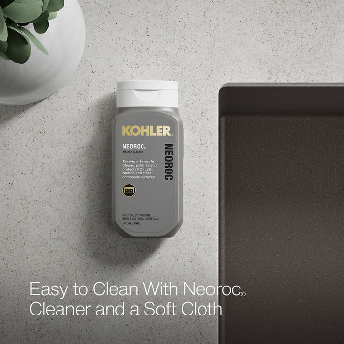 KOHLER K-36749 Billings 32-1/2" Undermount Double-bowl Kitchen Sink, Matte Brown - Detail image of a product feature