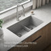 KOHLER K-36749 Billings 32-1/2" Undermount Double-bowl Kitchen Sink, Matte Grey - image focused on single product story