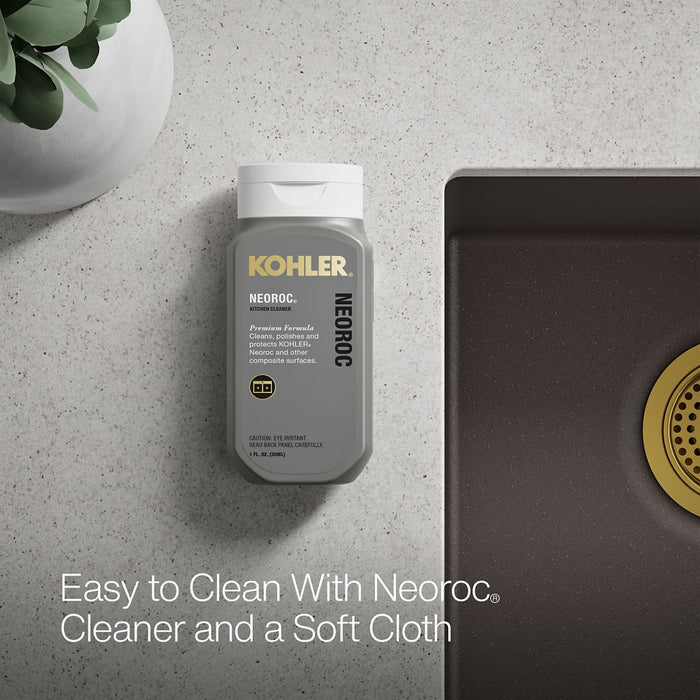 KOHLER K-36750 Billings 32-1/2" Undermount Double-bowl Kitchen Sink, Matte Brown - Detail image of a product feature