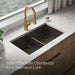 KOHLER K-36750 Billings 32-1/2" Undermount Double-bowl Kitchen Sink, Matte Brown - image focused on single product story