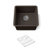 KOHLER K-36751 Billings 17-1/2" Undermount Bar Sink, Matte Brown - 3/4 view of product