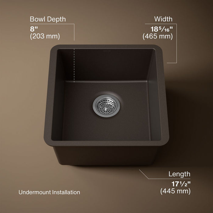 3/4 view of product with dimensions
