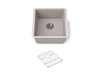KOHLER K-36751 Billings 17-1/2" Undermount Bar Sink, Matte Taupe - 3/4 view of product