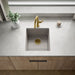 KOHLER K-36751 Billings 17-1/2" Undermount Bar Sink, Matte Taupe - Shows close up detail of product in room