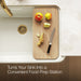 KOHLER K-36793 White Oak Cutting Board for Audrine Farmhouse Workstation Kitchen Sink - Products in use in overhead room view