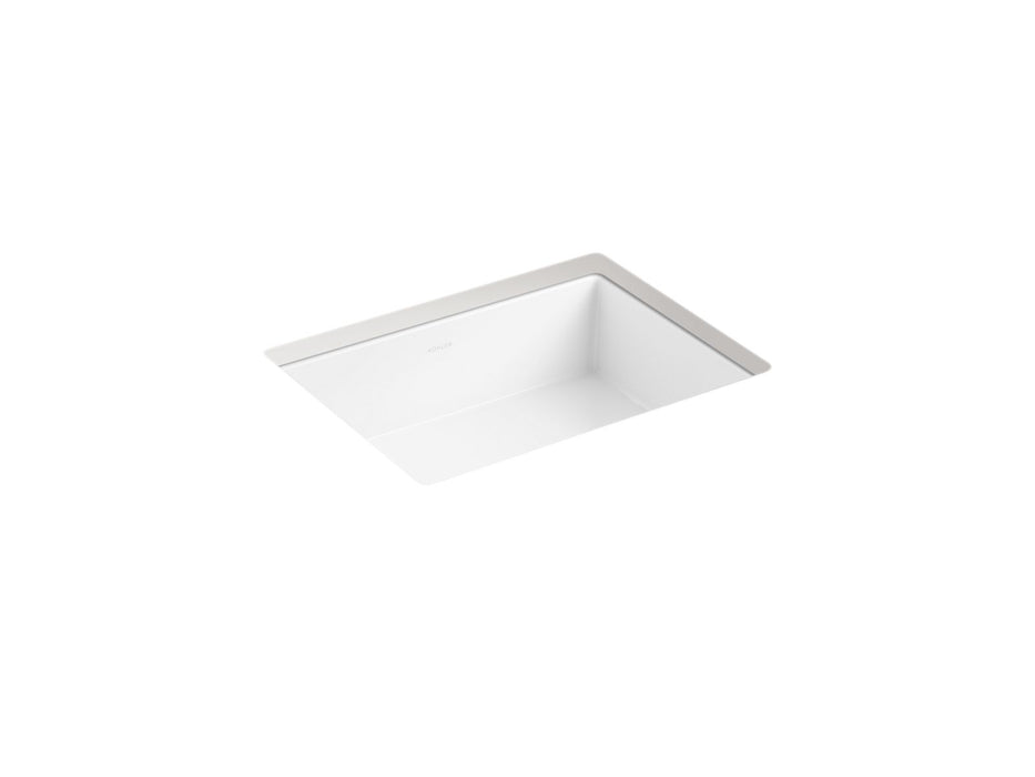 KOHLER K-37626-0 K-37626 Verticyl 16-1/2" Rectangular Undermount Bathroom Sink, white