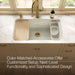 KOHLER K-37649 Sink Rack for Audrine Kitchen Sink, Dune - close-up view of product detail