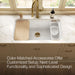 KOHLER K-37650 Sink Rack for Audrine Kitchen Sink, Cloude White - close-up view of product detail