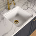 KOHLER K-37651 Sink Rack for Audrine Kitchen Sink, Cloude White - Shows close up detail of product in room