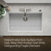 KOHLER K-37716 Billings Sink Rack, Stainless Steel - View of products in room from above