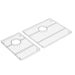 KOHLER K-37717 Billings Sink Racks, Stainless Steel - 3/4 view of product