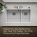 KOHLER K-37717 Billings Sink Racks, Stainless Steel - View of products in room from above