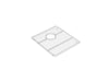 KOHLER K-37718 Billings Sink Rack, Stainless Steel - 3/4 view of product