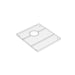 KOHLER K-37718 Billings Sink Rack, Stainless Steel - 3/4 view of product