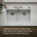 KOHLER K-37718 Billings Sink Rack, Stainless Steel - View of products in room from above