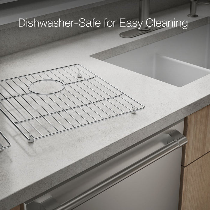 KOHLER K-37718 Billings Sink Rack, Stainless Steel - close-up view of product detail