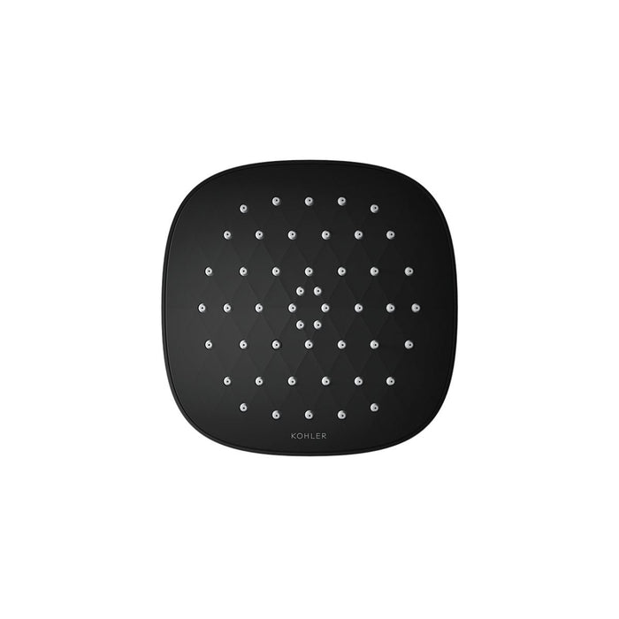 KOHLER K-37722-Y Cinq Square single-function filtered showerhead, 2.5 gpm, matte black - view 5