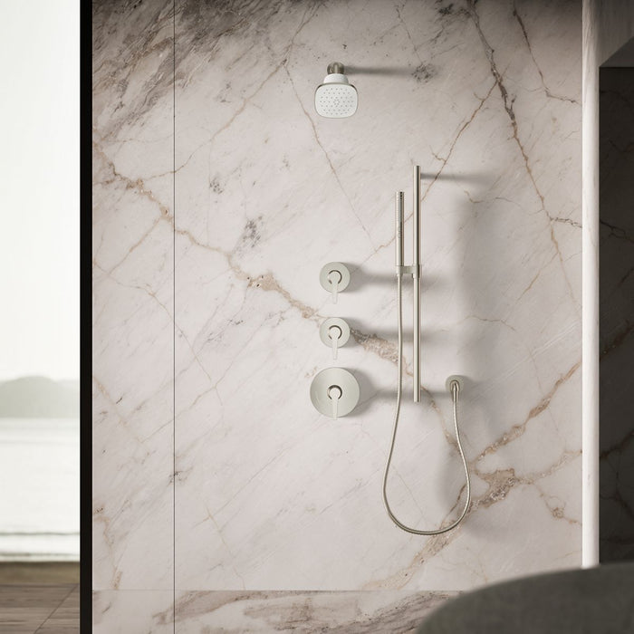 KOHLER K-37722-Y Cinq Square single-function filtered showerhead, 2.5 gpm, vibrant brushed nickel - view 4