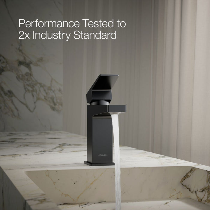 KOHLER K-37890-4N Honesty Single-handle bathroom sink faucet, 0.5 gpm, matte black - view 5