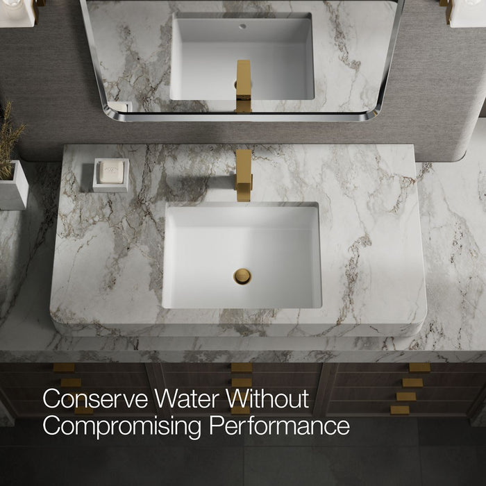 KOHLER K-37890-4N Honesty Single-handle bathroom sink faucet, 0.5 gpm, vibrant brushed moderne brass - view 3
