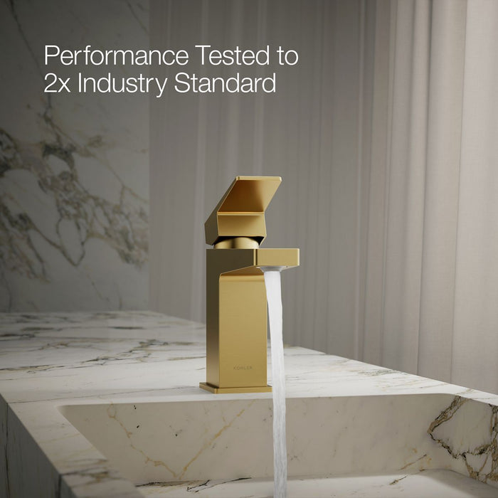 KOHLER K-37890-4N Honesty Single-handle bathroom sink faucet, 0.5 gpm, vibrant brushed moderne brass - view 5