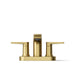 KOHLER K-37894-4 Hint Centerset bathroom sink faucet, 1.2 gpm, vibrant brushed moderne brass - view 5