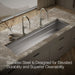 KOHLER K-37905 Synthos 69-3/4" undermount single-bowl kitchen sink, stainless steel - view 4