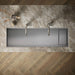 KOHLER K-37906-WAL Synthos 57-3/4" Undermount Single-bowl Workstation Kitchen Sink, Solid Wood Dark Walnut - Detail image of 