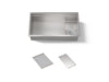 KOHLER K-37908 Synthos 33-3/4" undermount single-bowl kitchen sink, stainless steel