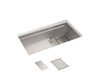 KOHLER K-37908 Synthos 33-3/4" undermount single-bowl kitchen sink, stainless steel - view 2