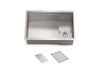 KOHLER K-37911 Synthos 27-3/4" undermount single-bowl kitchen sink, stainless steel - view 3