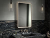 KOHLER K-38023-DLM Essential 22" x 34" rectangular lighted framed mirror, brushed nickel - view 3