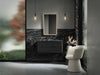 KOHLER K-38023-DLM Essential 22" x 34" rectangular lighted framed mirror, matte black - view 2