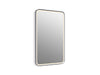 KOHLER K-38023-DLM Essential 22" x 34" rectangular lighted framed mirror, polished chrome
