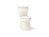 KOHLER K-3814-RA Corbelle Two-piece elongated toilet with skirted trapway, 1.28 gpf, biscuit