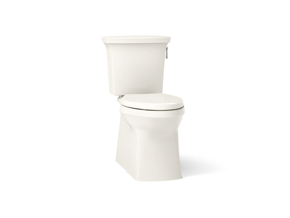 KOHLER K-3814-RA Corbelle Two-piece elongated toilet with skirted trapway, 1.28 gpf, biscuit