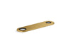 KOHLER K-38168 8" two-hole escutcheon plate for Insight and Kinesis lavatory faucets and soap dispensers, vibrant brushed...