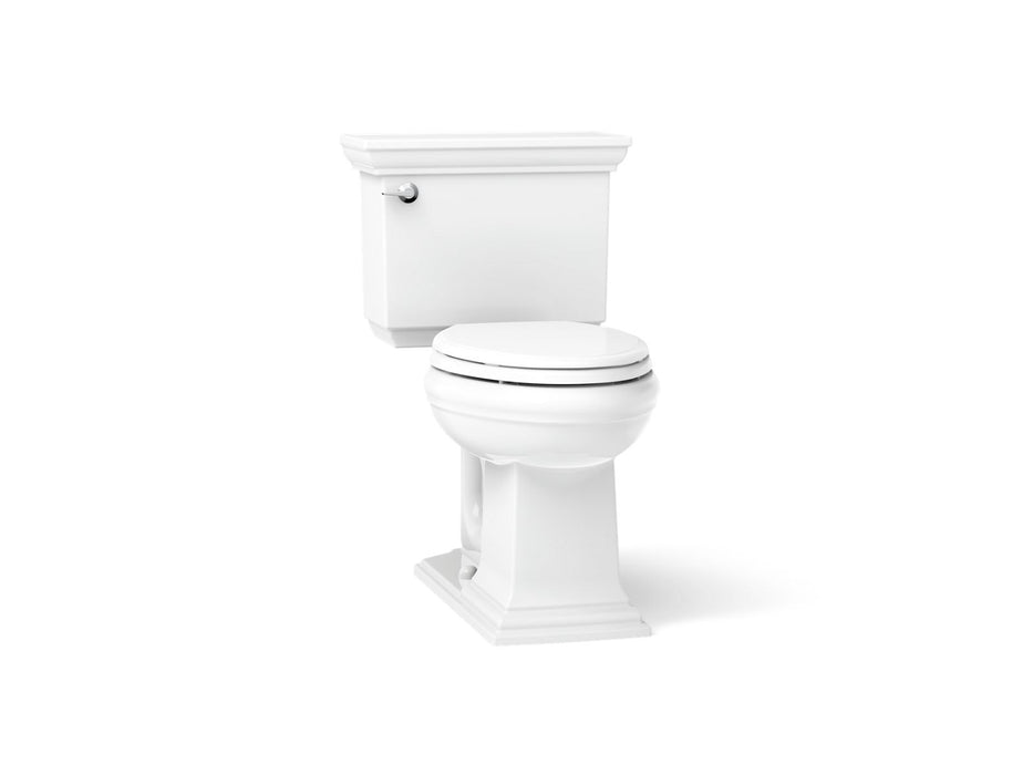 KOHLER K-3817-U Memoirs Stately Two-piece Elongated Toilet, 1.28 GPF, White - 3/4 view of product