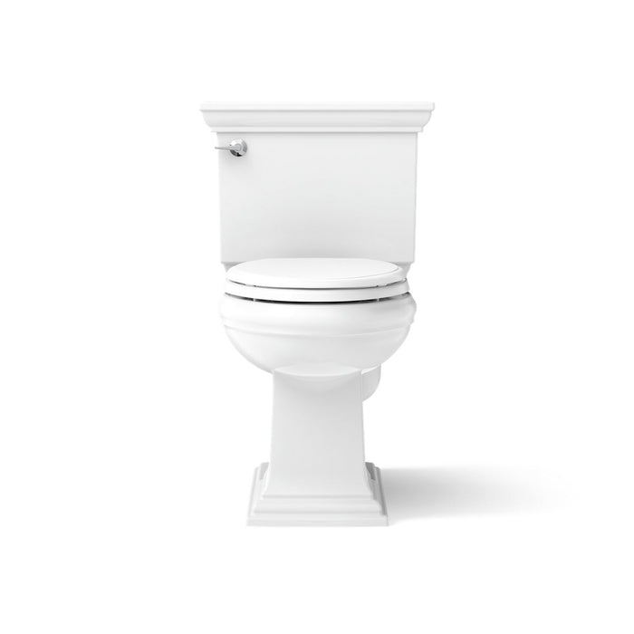 KOHLER K-3817-U Memoirs Stately Two-piece Elongated Toilet, 1.28 GPF, White - front view of product