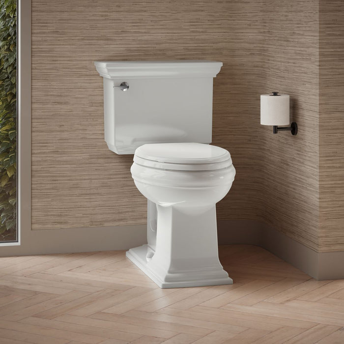 KOHLER K-3817-U Memoirs Stately Two-piece Elongated Toilet, 1.28 GPF, White - image focused on single product story