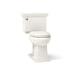 KOHLER K-3817 Memoirs Stately Two-piece Elongated Toilet, 1.28 GPF, Biscuit - 3/4 view of product
