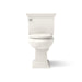KOHLER K-3817 Memoirs Stately Two-piece Elongated Toilet, 1.28 GPF, Biscuit - front view of product