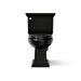 KOHLER K-3817 Memoirs Stately Two-piece Elongated Toilet, 1.28 GPF, Black Black - front view of product