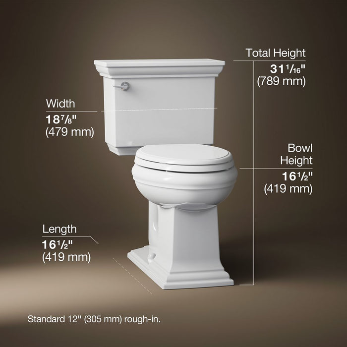 3/4 view of product with dimensions