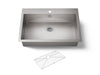 KOHLER K-3821-1 Vault 33" top-/undermount single-bowl kitchen sink, stainless steel
