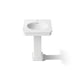 KOHLER K-38227-1 Claude 24" Rectangular Pedestal Bathroom Sink, White - Detail image of a product feature