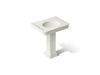 KOHLER K-38228-1 Claude 30" Rectangular Pedestal Bathroom Sink, Dune - 3/4 view of product